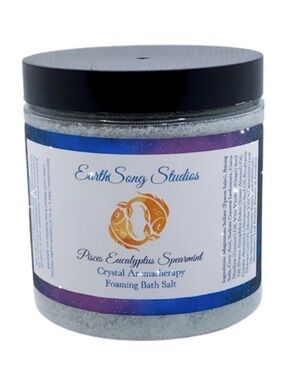 Pisces Eucalyptus Spearmint Foaming Bath Salt - Blue